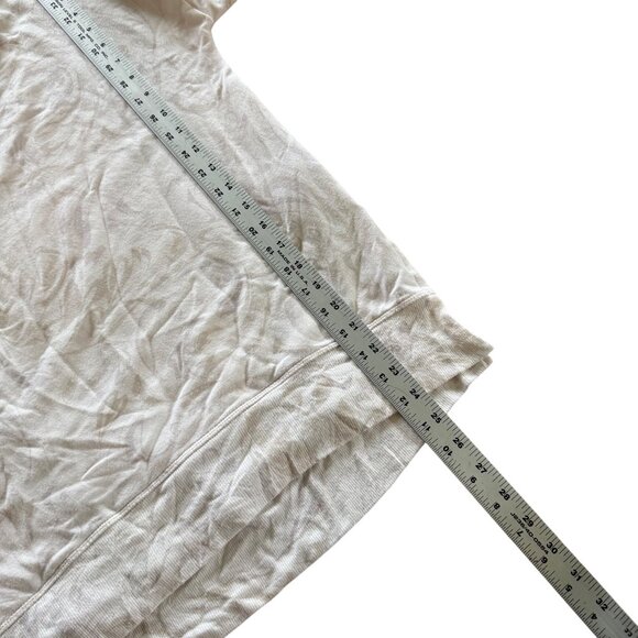 Athleta Beige V-Neck Lightweight Long-Sleeve Sweatshirt Womens Size Small - Picture 7 of 8